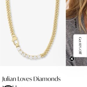 Melinda Marie 18” Jillian Loves Diamonds necklace MSRP $128